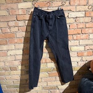 Vintage dickies men’s black denim jeans 35” x 29”